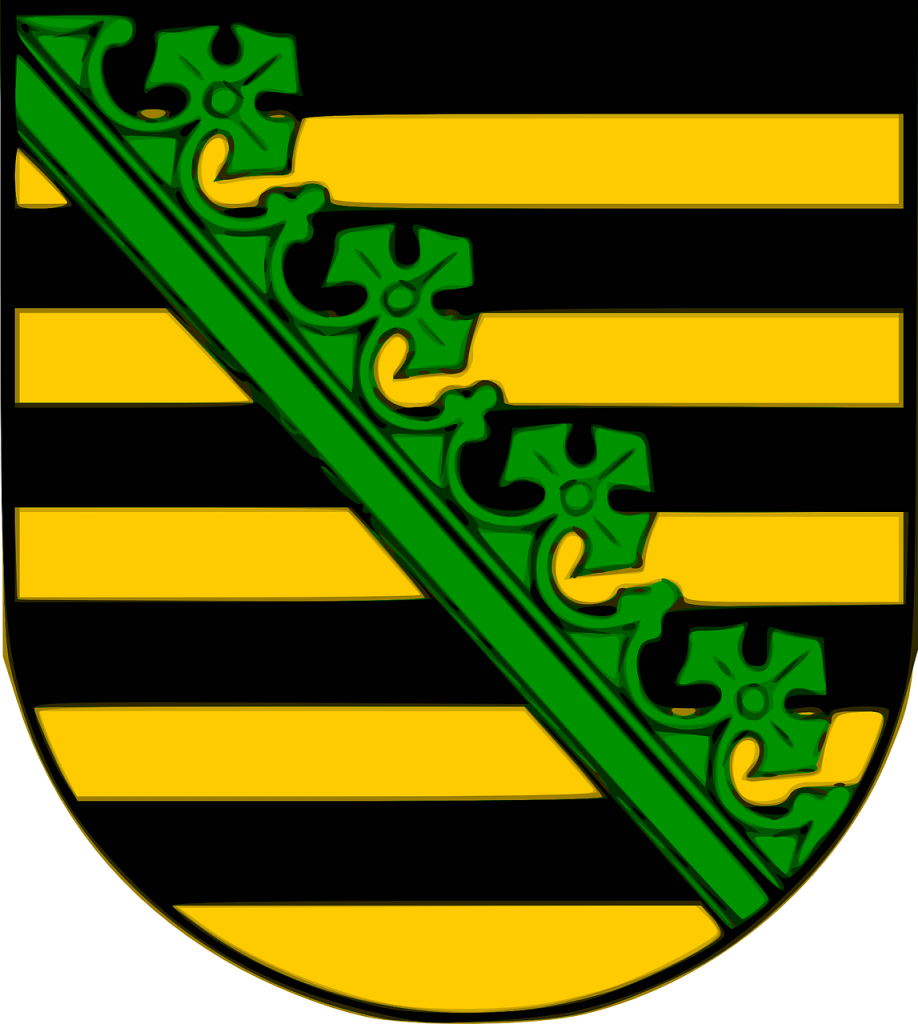 The coat of arms of the German state of Saxony